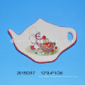 Lovely monkey design ceramic tea bag holder